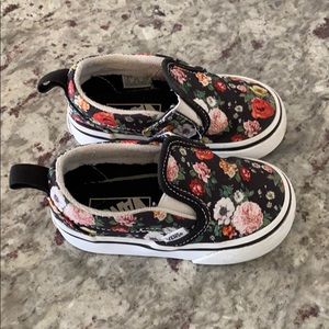 Toddler girls Floral Vans